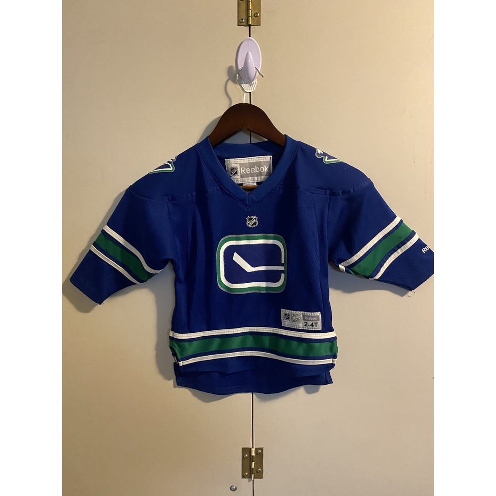 Reebok NHL Vancouver Canucks Toddler Jersey 2-4T Stick in Rink Royal Blue